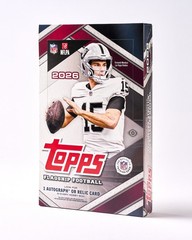 2026 TOPPS FLAGSHIP FOOTBALL HOBBY BOX (1 AUTO or RELIC) NFL New Presale QTY NEW