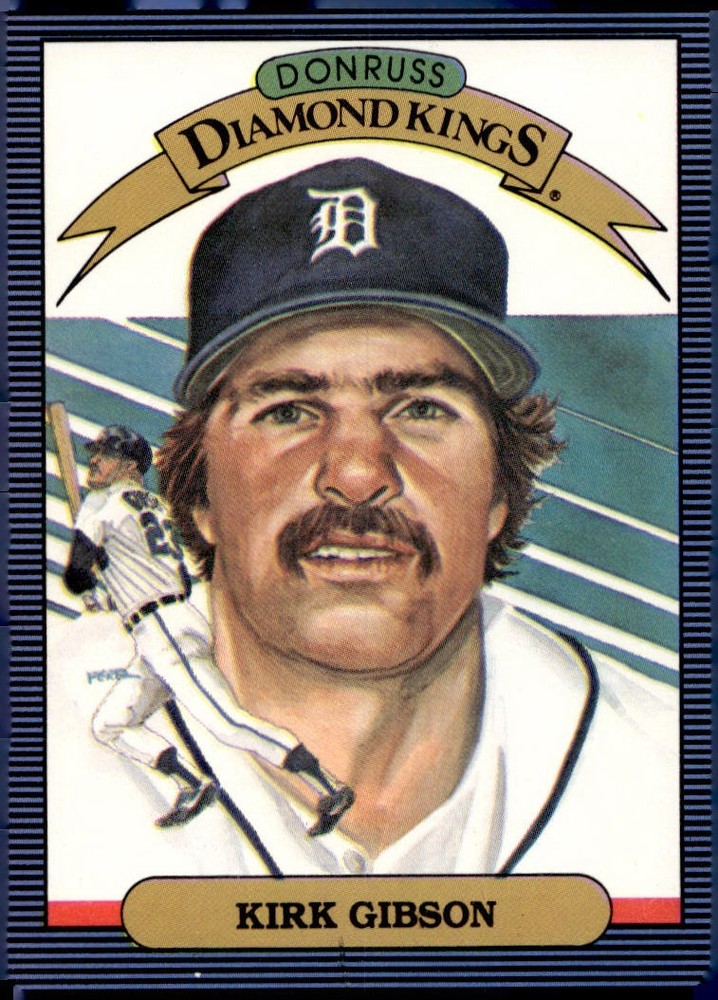 1986 Donruss #1 Kirk Gibson DIAMOND KINGS TIGERS