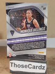 2025 Panini Prizm WNBA Blue Velocity Prizm #99 Monique Billings