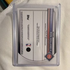 Topps 2025-26 Bowman Chrome Ron Holland II Green Auto /99 #BCA-RH Pistons