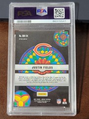 2021 Panini Mosaic Glass Justin Fields Rookie PSA 10 Gem Mint #GM-24 SP Case Hit
