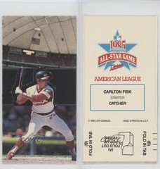 1986 Donruss All-Stars Pop-Ups Carlton Fisk HOF 9ca