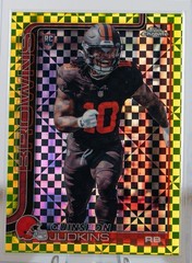 2025 Topps Chrome Quinshon Judkins Rookie Yellow Xfractor Refractor Browns