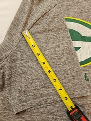 Green Bay Packers Football Vintage Dri-Fit Mens L Charcoal Grey T-Shirt G Logo