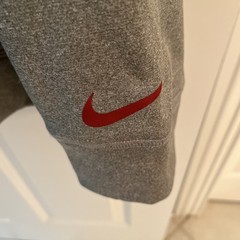 Nike Atlanta Falcons NFL Hoodie SweatShirt Men 2XL Gray Grey Therma Fit Breast