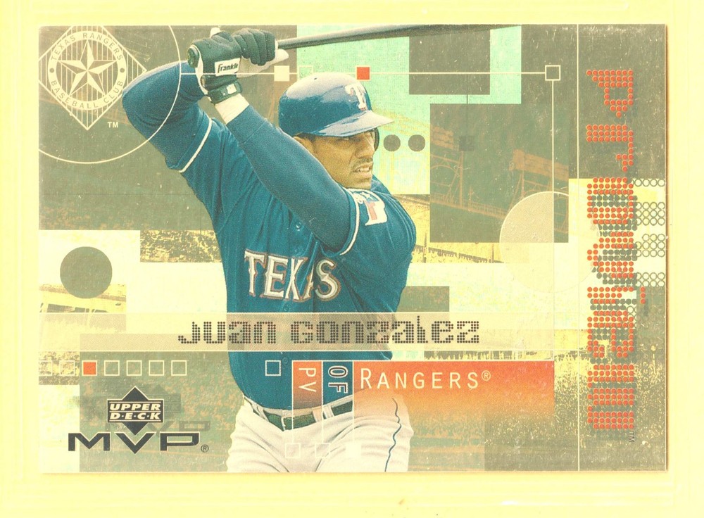 2003 Upper Deck MVP #GPV43 JUAN GONZALEZ ProView Gold Texas Rangers