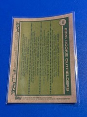 2026 Topps Heritage – 2026 Rookie Outfielders #392 Chrome Silver Sparkle