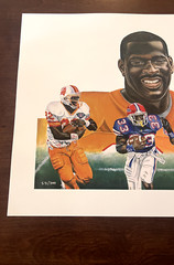 Errict Rhett Bucs Autographed Lithographed Rare Poster #291 of 300 19×24 Inches
