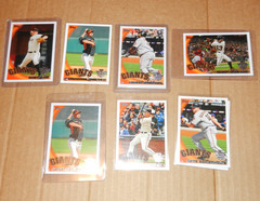 SF Giants 2010 World Series Champions TOPPS card From Team set Silver Logo seal