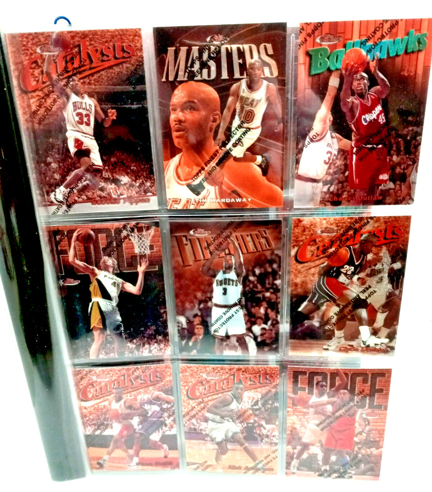 1997/98 BASKETBALL TOPPS FINEST BRONZE SERIES 1 CARD SET 1-100