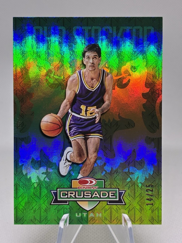 2026 Panini Decades 90’s Crusade Insert C-JS John Stockton Utah Jazz HOF 14/25