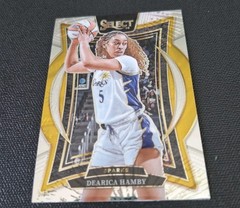 2025 PANINI SELECT WNBA SILVER PARTY PRIZM DEARICA HAMBY #10 CASE HIT