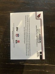 Topps 2023 Chrome Paris Johnson Jr Arizona Cardinals #3 Serial Numbered /10