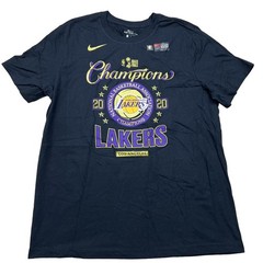 New Women Los Angeles Lakers Nike 2020 NBA Finals Champions Locker Room Shirt