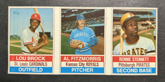 1976 Hostess Panels 7/8/9 LOU BROCK / AL FITZMORRIS / RENNIE STENNETT – LQQK