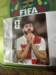Panini 2026 Croatia World Cup Coke Coca Cola Sticker Gvardiol Bent Crumbled CC5