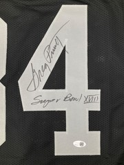 GREG PRUITT LOS ANGELES RAIDERS SIGNED CUSTOM STITCHED JERSEY JSA WITNESS COA