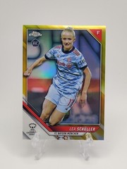 2021-22 Topps Chrome Women’s UEFA Lea Schuller #41 Gold /50 Rookie Card Germany