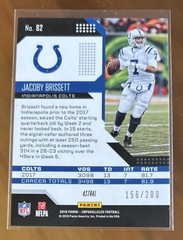 2018 Panini Unparalleled Astral Jacoby Brissett #156/200 Colts SP