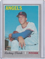 1970 Topps Baseball #586 Rickey Clark – California Angels RC