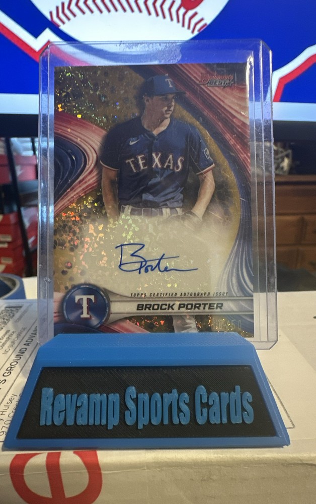 2024 Bowman&rsquo;s Best – Best of 2024 Autographs Brock Porter #B24-BP Gold…