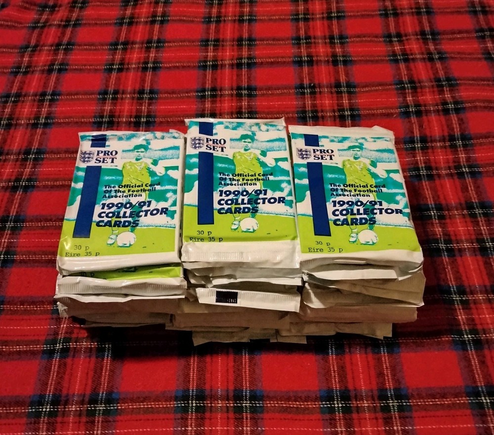 Pro Set Football Association 1990/91 Collector Cards Sealed Lot (43 Packs)