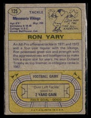 1974 Topps #125 Ron Yary