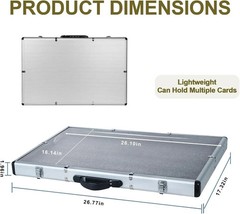 Card Show Display Case Large Aluminum 26&Prime;X17&Prime; Lockable Trading Card Display