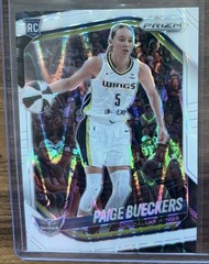 2025 Panini Prizm WNBA – Paige Bueckers #5 White Seismic Prizm (RC)