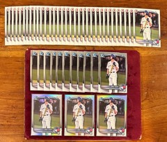 Jake Cook 47 Card 1st Bowman Lot – Refractor, Chrome, Base, – Blue Jays Prospect