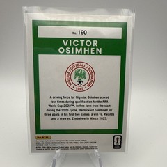 2025-26 Donruss Road To FIFA World Cup Victor Osimhen #190 Blue Swirl #/399