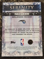 2025-26 Topps Chrome #SY-5 Paolo Banchero Serenity Ray Wave Refractor Magic