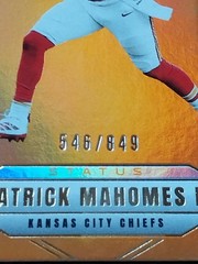 Patrick Mahomes II 2025 Donruss Elite Status Orange 55/849 Chiefs SP #546