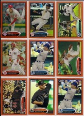 2012 Topps Chrome Refractor parallels Orange Blue Xfractor Purple pick your card