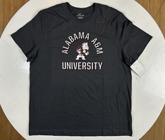 The NIKE Tee Alabama A&M University Bulldogs T Shirt Mens Size XL Charcoal Gray