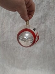 2002 Joy to the World Glass Ornament OSU Ohio State University Football 4”x5”