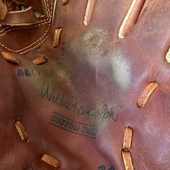 MacGregor Willie Randolph Steerhide Leather Vintage Baseball Glove Original