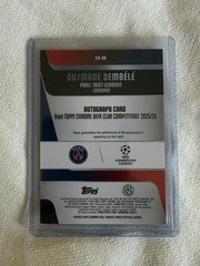 2025/26 Topps Chrome UEFA #CA-OS OUSMANE DEMBELE Blue Lava Auto /150 PSG 🔥🏆