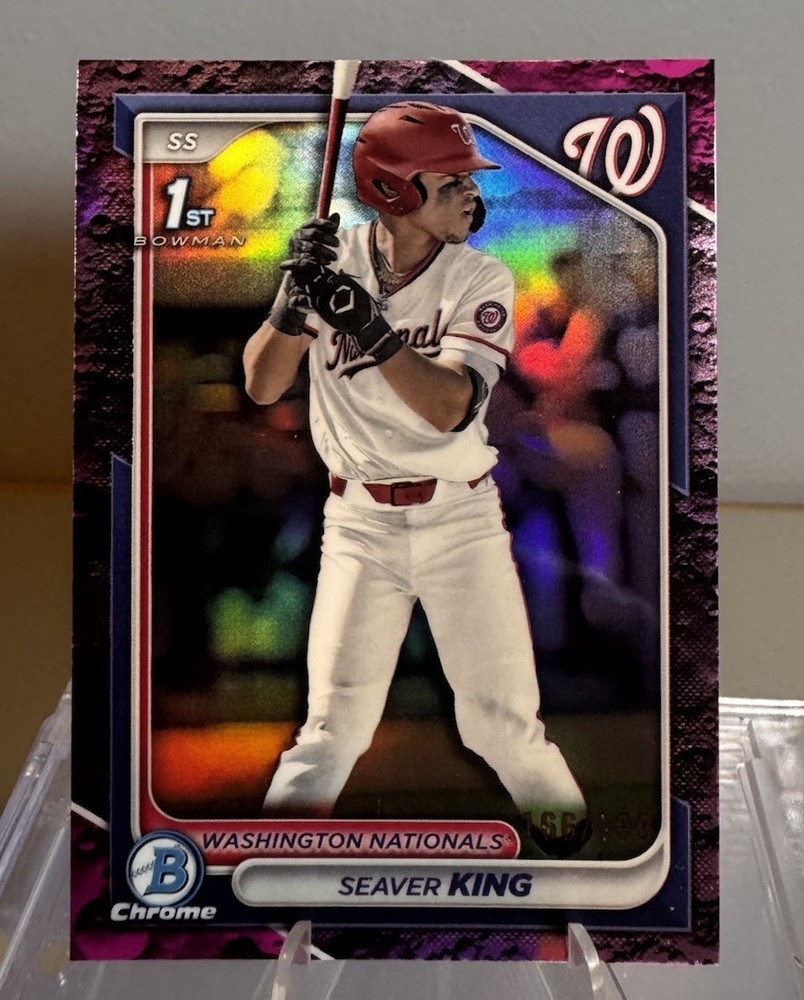 2024 Bowman Draft Chrome – Seaver King 1st Bowman – Fuchsia Lunar Refractor /199