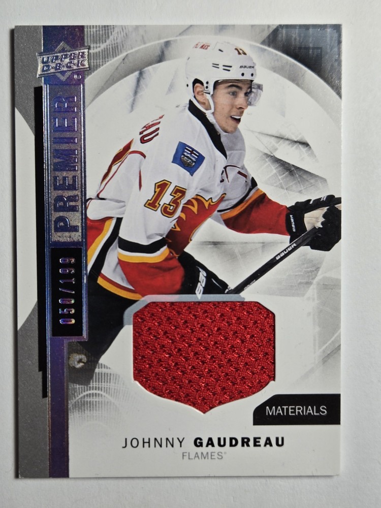 2015-16 Upper Deck Premier – Johnny Gaudreau #11 Jersey /199 Game Worn Jersey