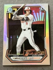 2026 Bowman Wehiwa Aloy Chrome Refractor 1st Prospect #334/499 Orioles