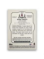 2013 Topps Museum Collection – Canvas Collection Mike Trout #CC-8 Angels