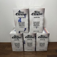 LOT OF 5 – 2025-26 Topps Chrome Basketball – Blaster / Value Box – SHIPS TODAY