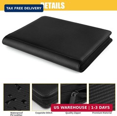 Toploader Storage Binder 9 Pocket Ringless Side Loading, Fits 288 Standard 3&Prime;×4&Prime;