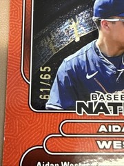 AIDAN WEST RC 2026 LEAF BASEBALL NATION #3 Silver CRYSTAL Cracked Ice /65