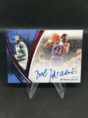 2024-25 Panini Immaculate #VA-BOB Bob McAdoo /25 Ruby Virtuoso Auto Knicks Card