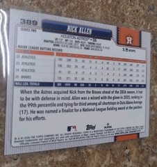 2026 Topps Nick Allen Aqua Foil and Rainbow Foil