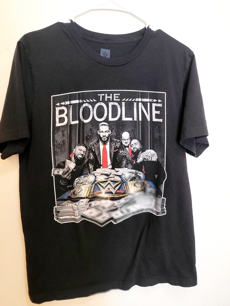 WWE The Bloodline « We The Ones » Black T-Shirt Size L Wrestling League