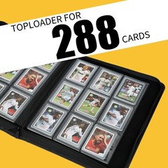 Toploader Binder Holds 288 Toploaders 9 Pocket Top Loader Binders for 3 x 4 »