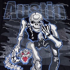 Vintage WWF WWE Stone Cold Steve Austin Bad To The Bone Finger Cut Sleeves 2XL